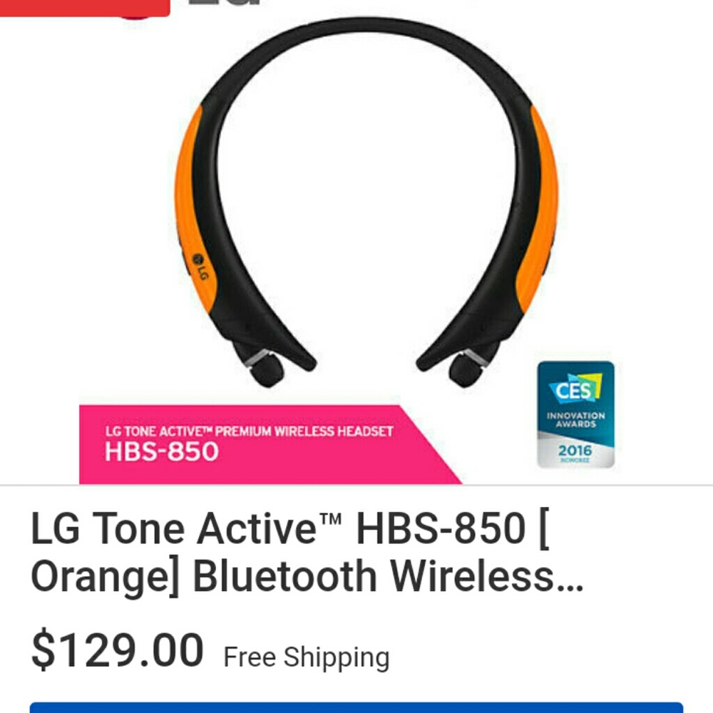 LG Bluetooth wireless headphones
